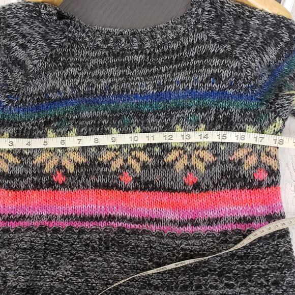 American Eagle Jegging Sweater Neon Snowflake Size Small - Picture 8 of 8